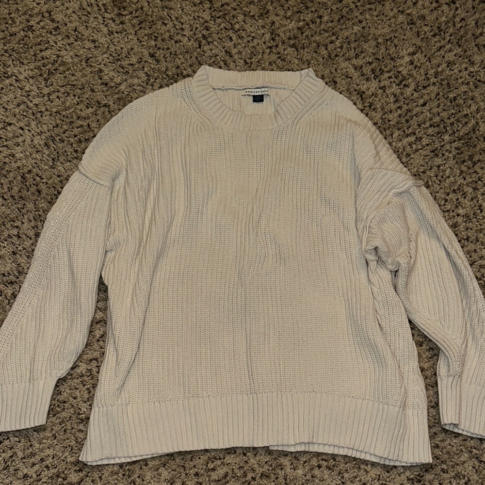 American Eagle Outfitters Cream Sweater